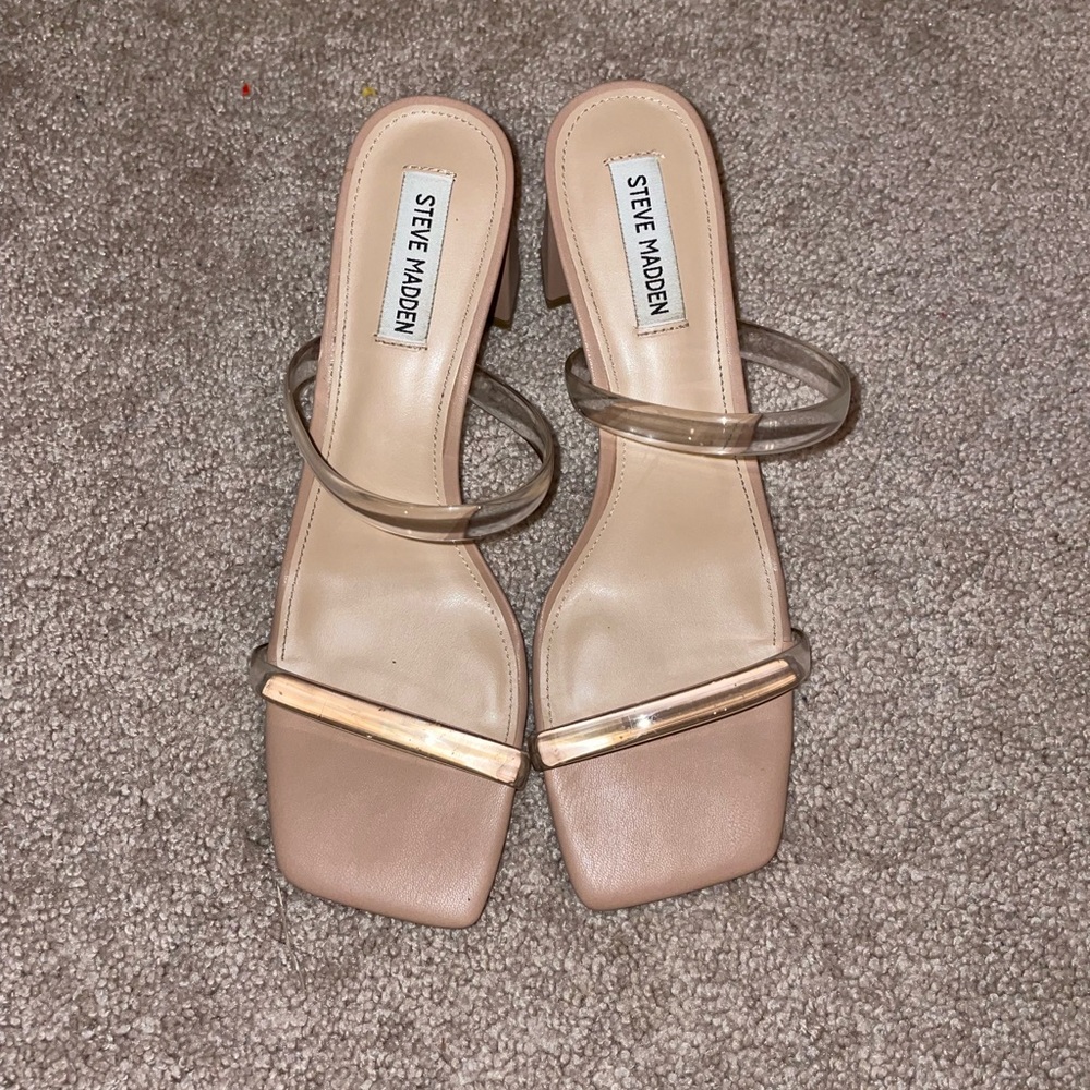 Steve Madden Lilah Tan Heel size 10 worn once like new